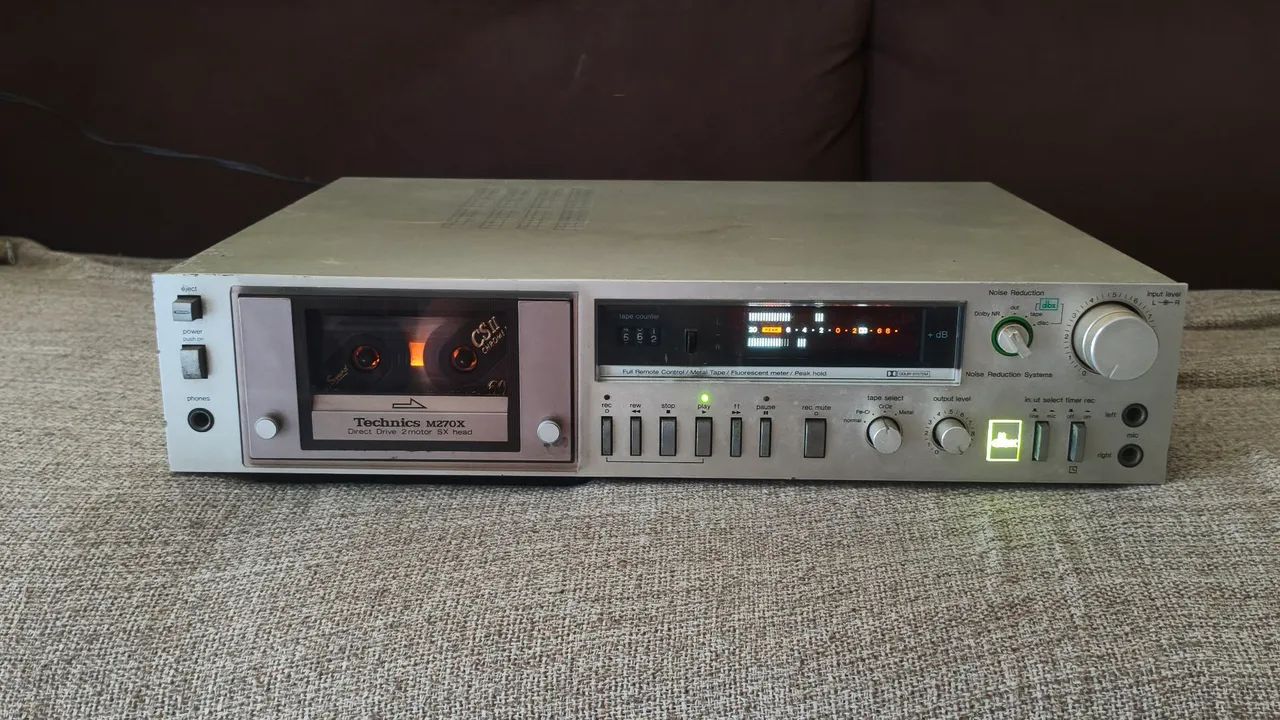 Tape deck technics M270x DBX funcionando 64961572754817120
