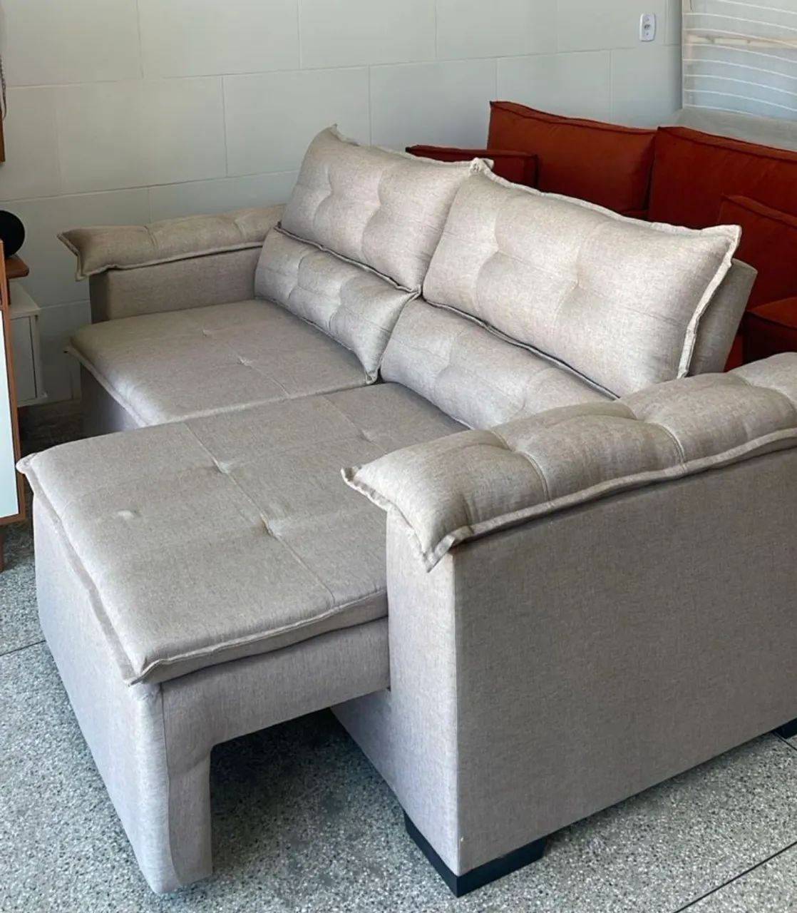 Sofá Retrátil e Reclinável Luxo Entrega imediata