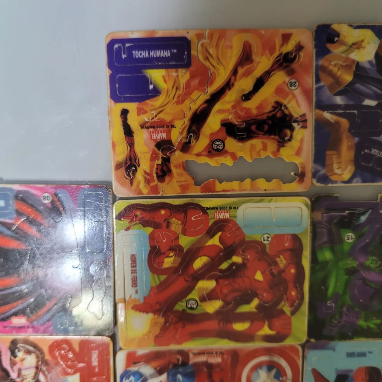 Elma Chips Marvel Tazo Montaveis ano 2005 lote com 11 unidades  - Foto 3