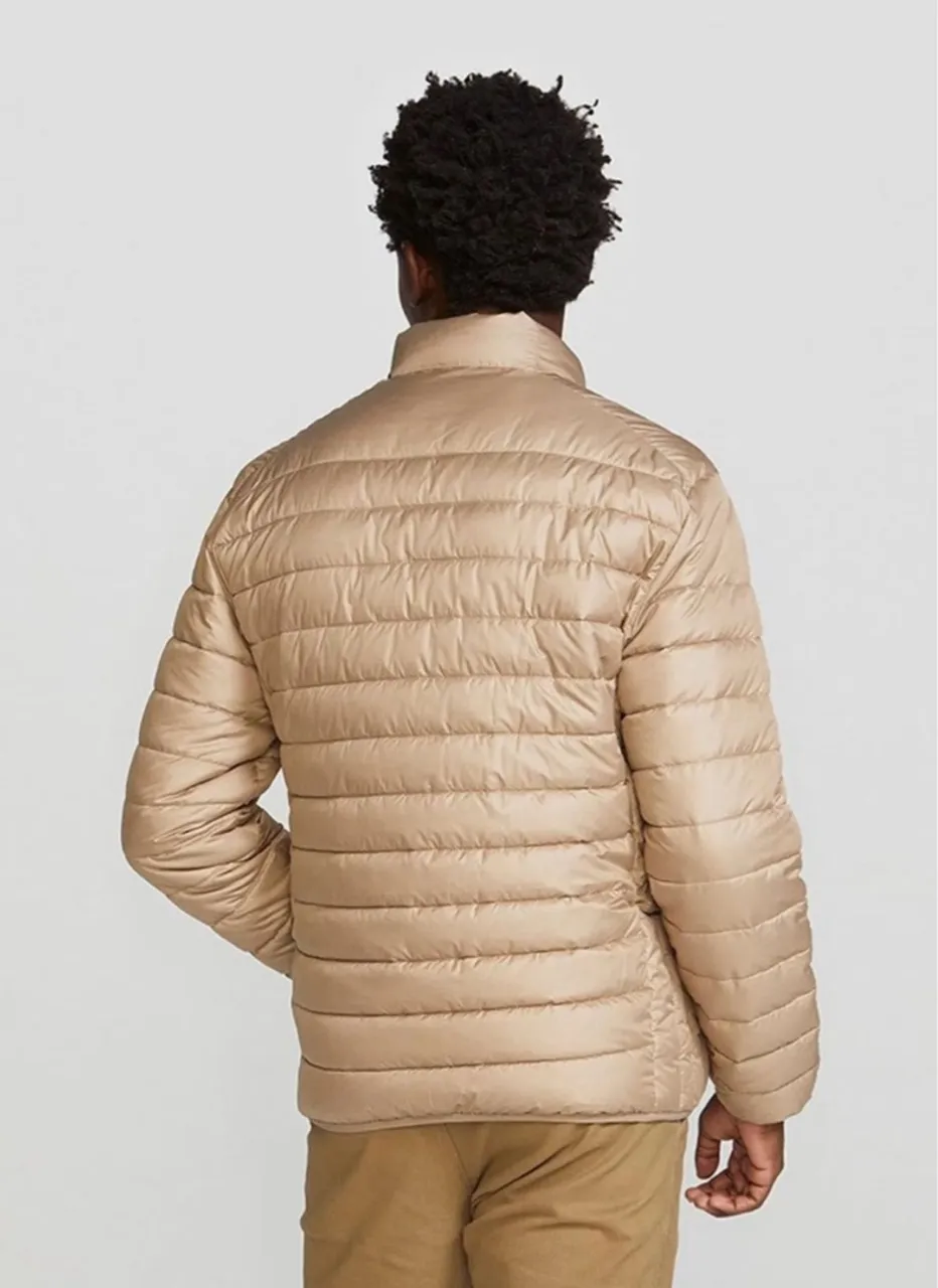 Jaqueta Puffer Masculina Bege
