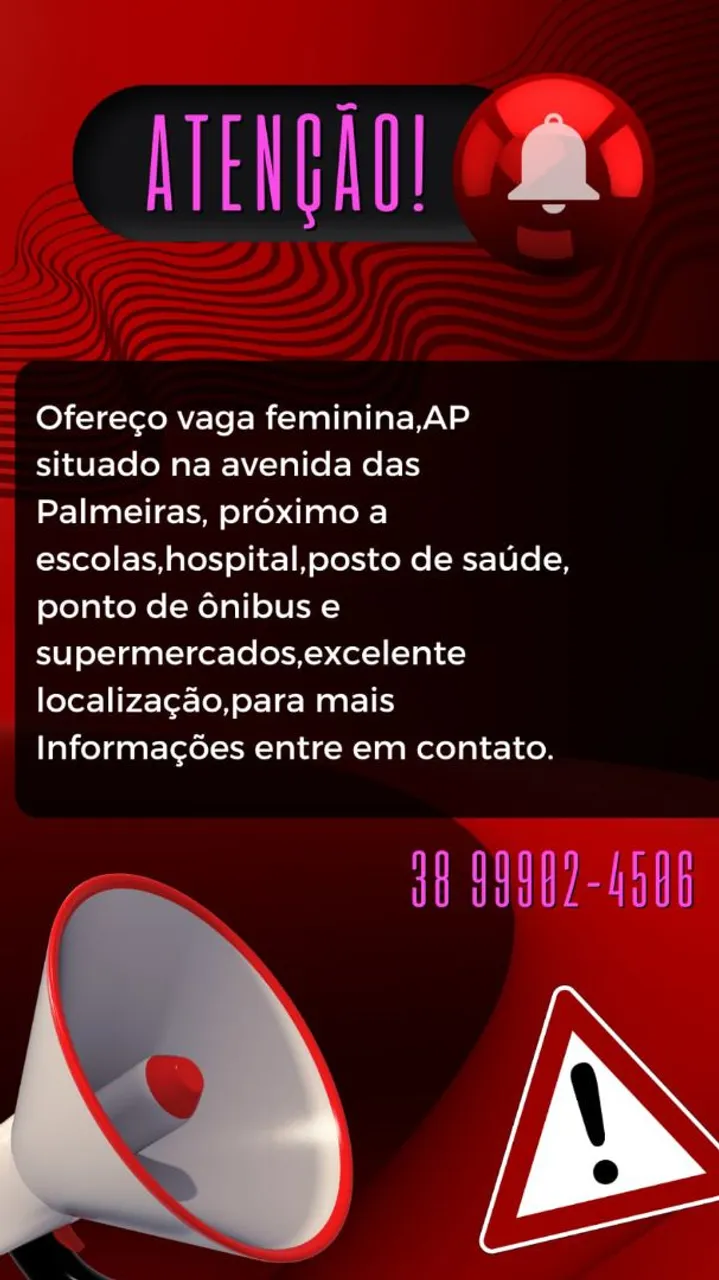 Alugo quarto vaga feminina ( *)thayna