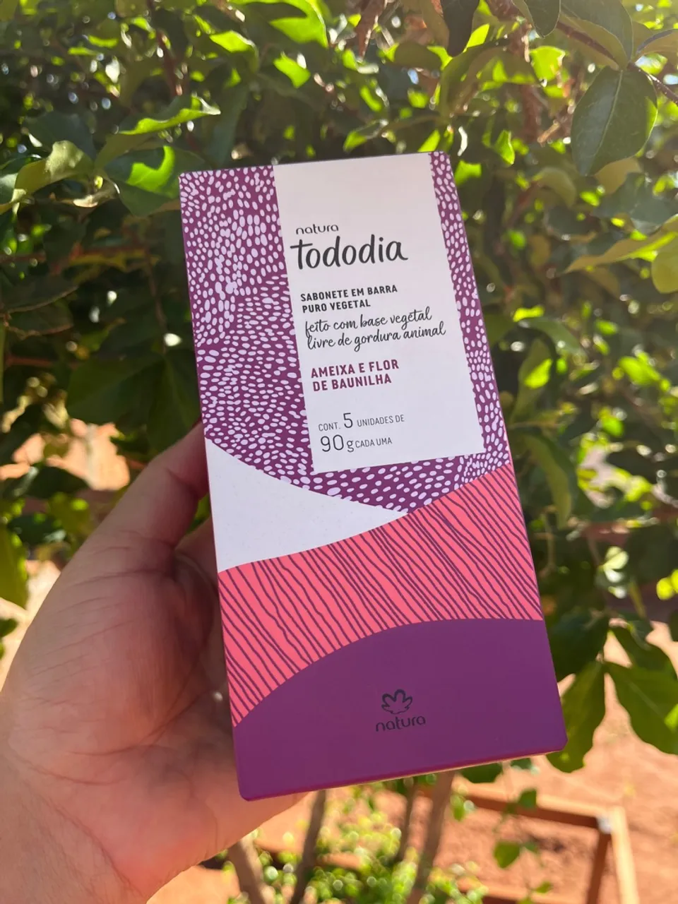 Caixa com 5 sabonetes natura