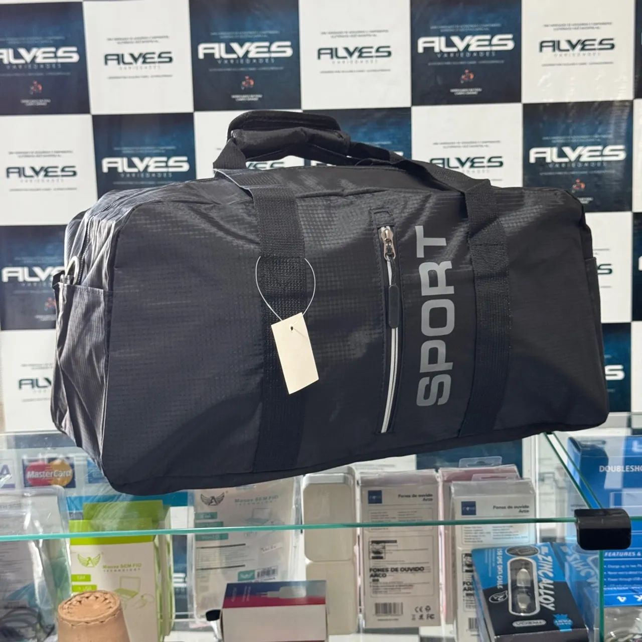 Bolsa de viagem e academia material impermeável 