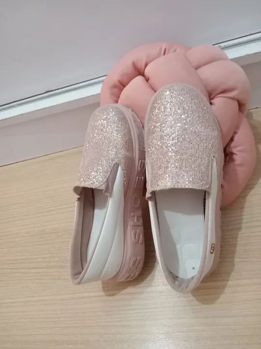 Sapatilhas Glitter Infantil - Rosa - Foto 2