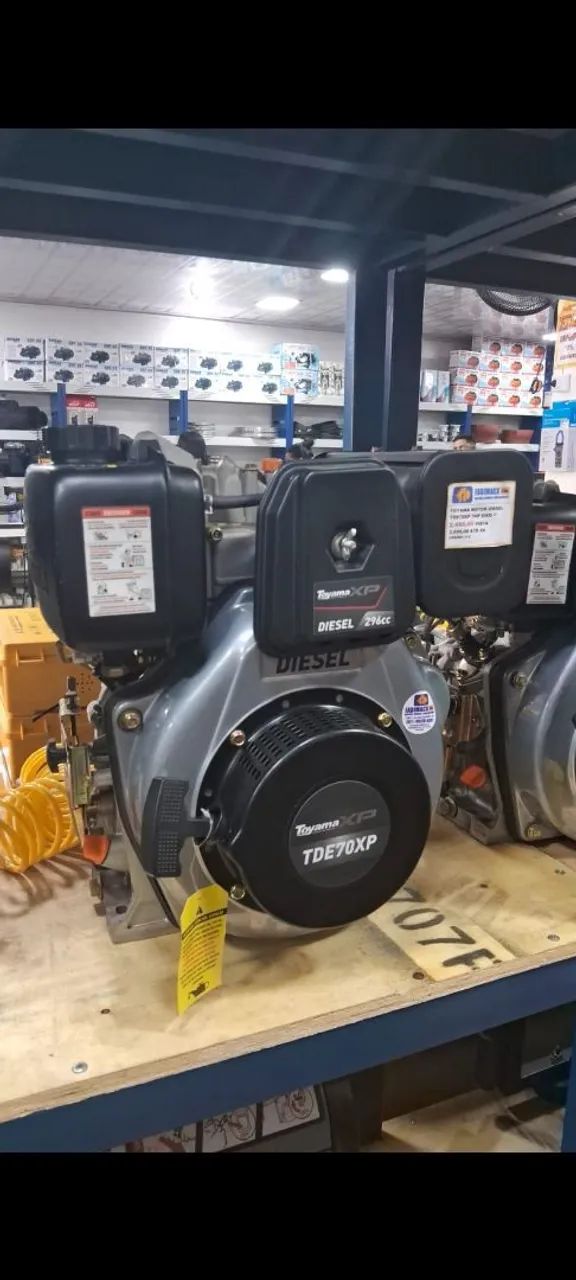 MOTOR A DIESEL EIXO 1" P/MANUAL 7CV TOYAMA - Foto 2