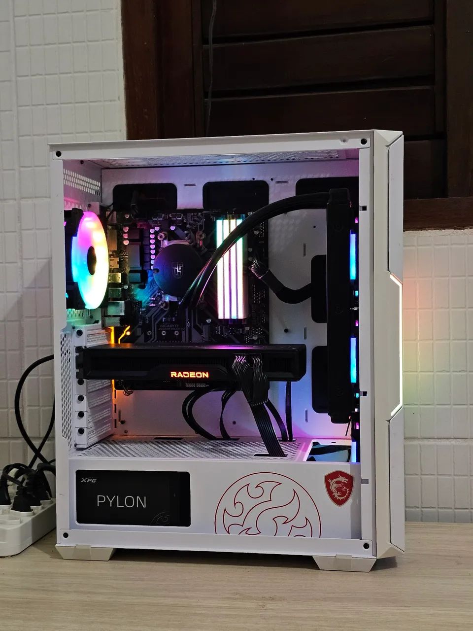 PC Gamer - Ryzen 5 5600x, 32GB RAM, RX 6750 XT FOUNDERS 12GB AMD, 1TB SSD, WC e FONTE 750w - Foto 5