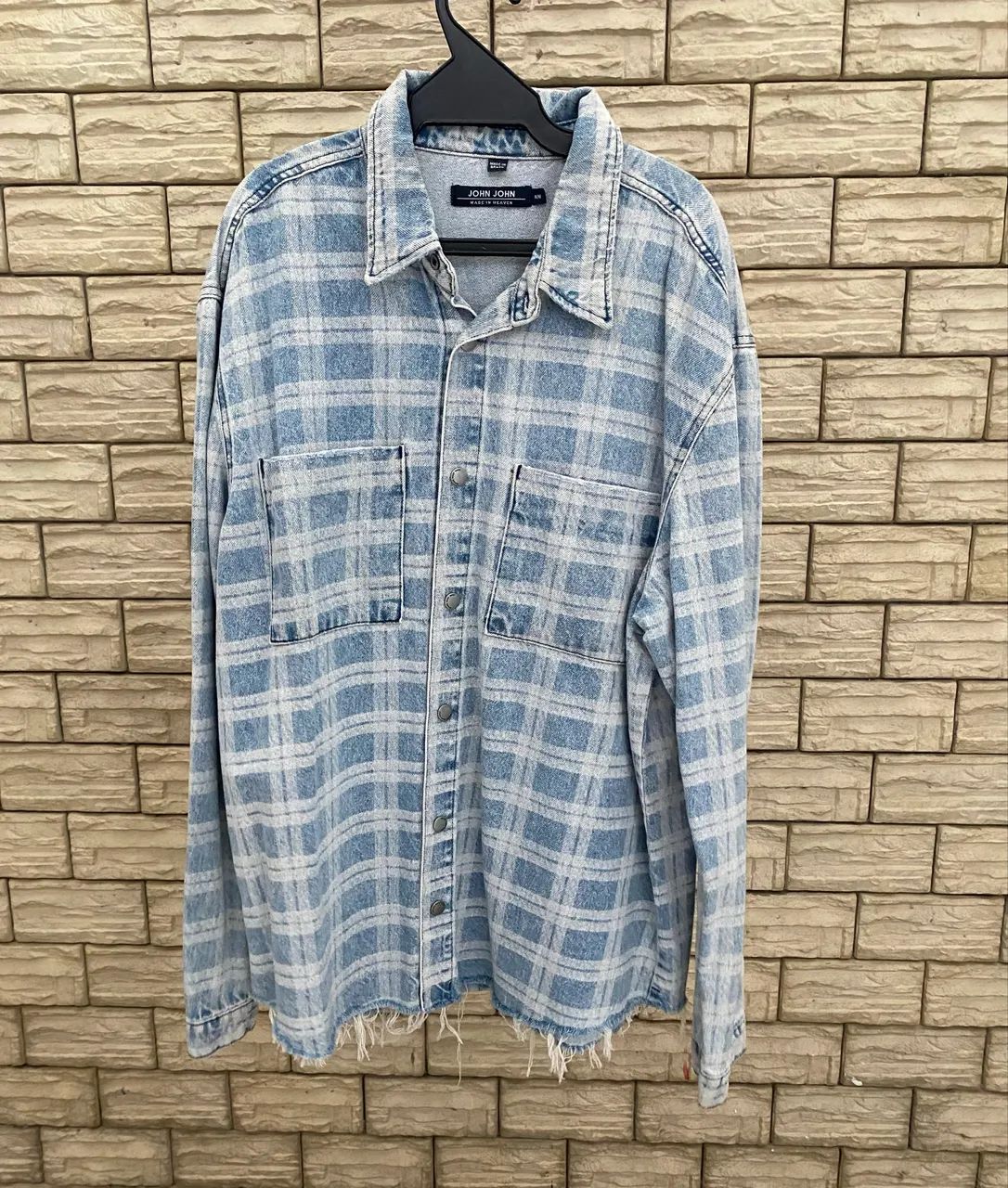 Camisa jeans flanela john john