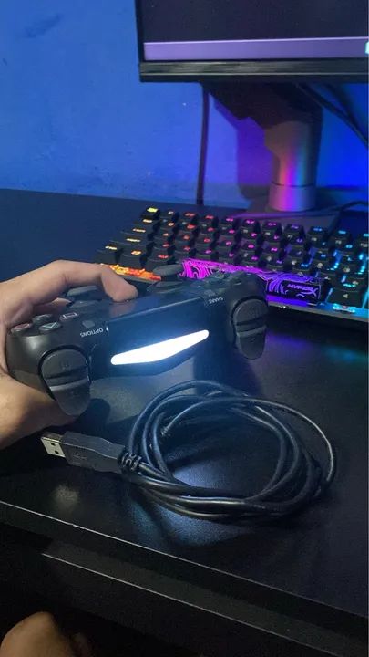 Controle de ps4 original + cabo - Foto 3
