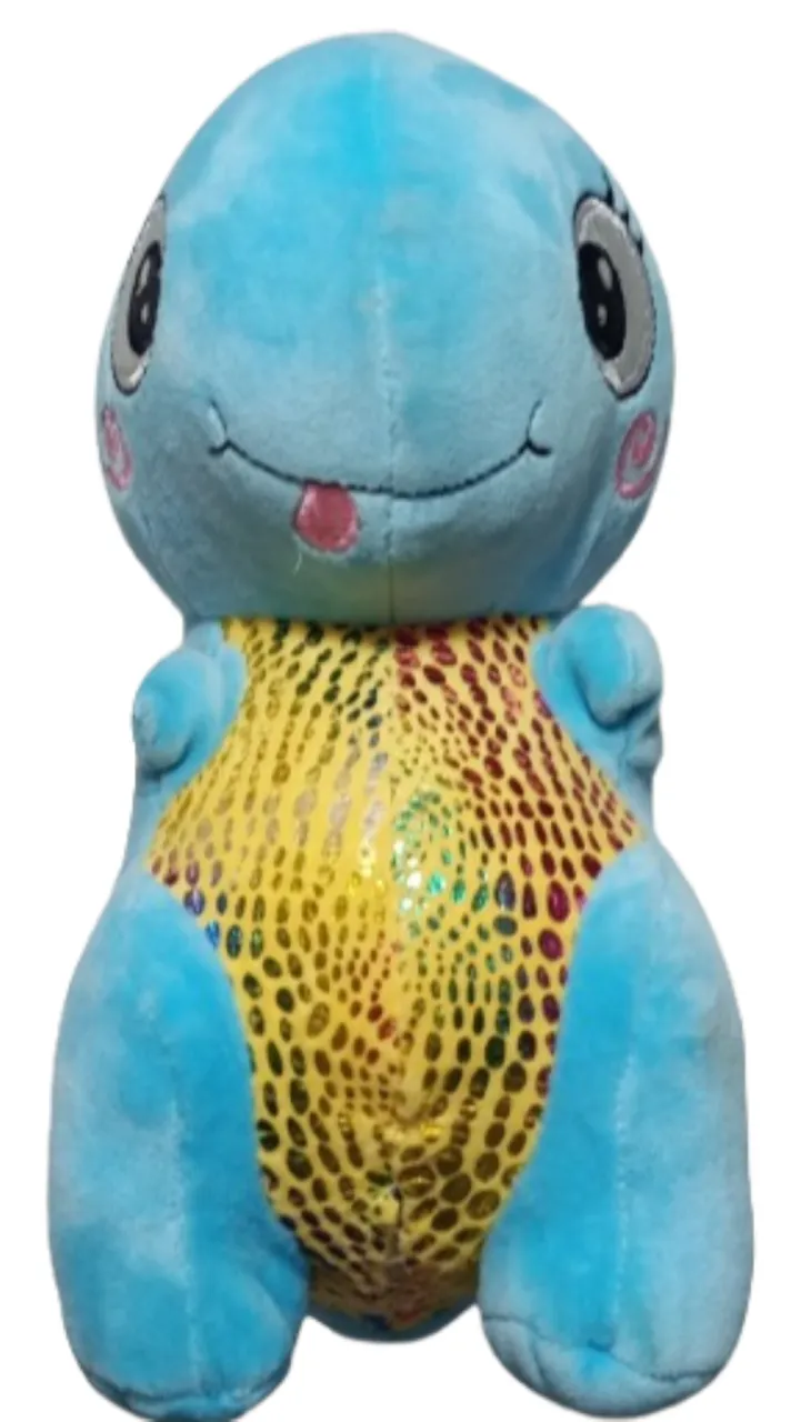 Pelucia Dino Azul BR Machine 25cm Lindo