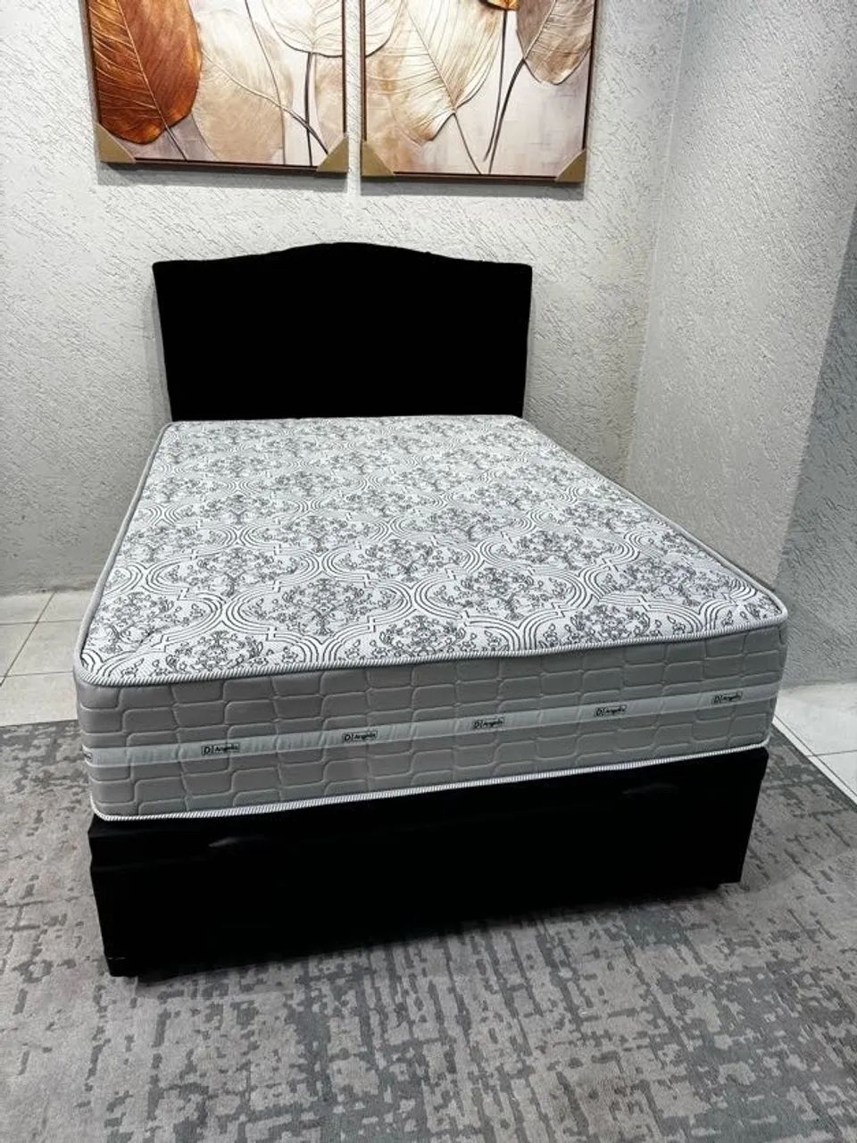 Cama Box Casal Bau e Colchão Espuma D33 Molas Ensacadas - Foto 4