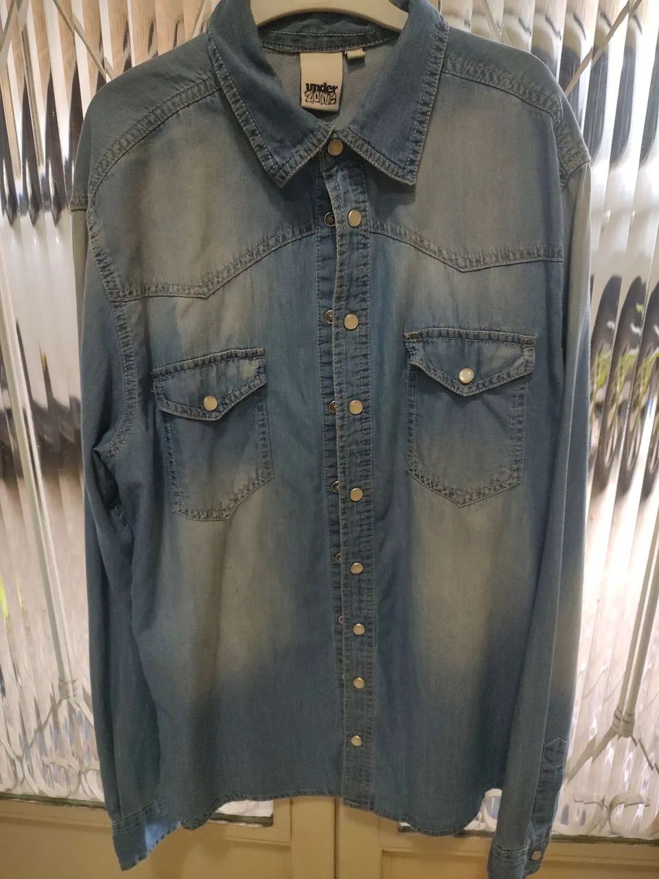 Camisa Jeans Infantil C&A.