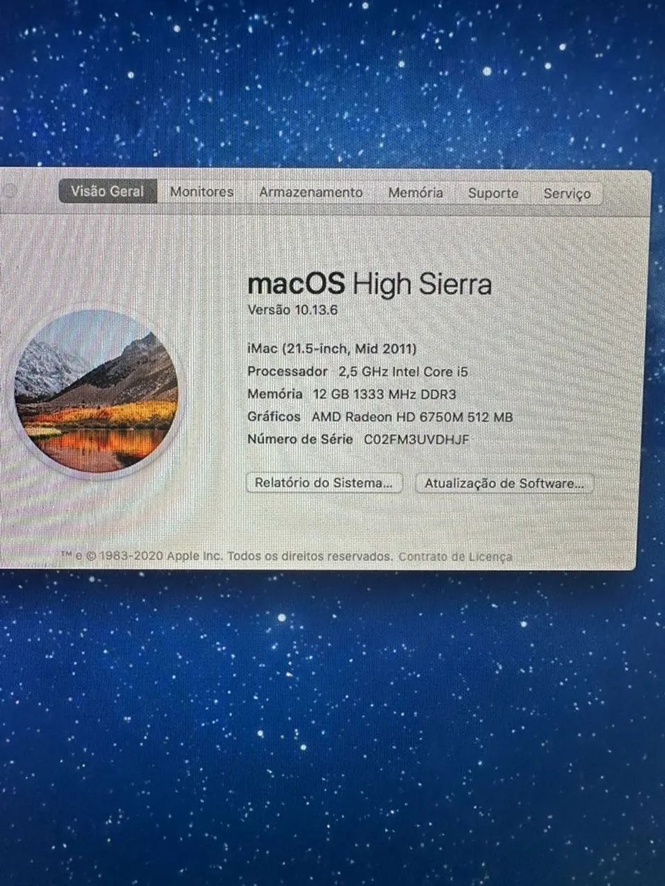 Desktop iMac 21.5 polegadas com teclado e mouse da Apple - Foto 3