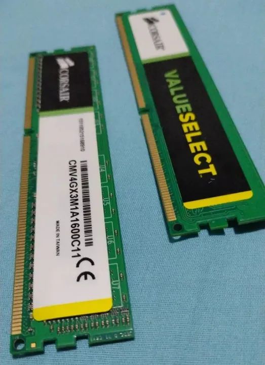 Duas Memórias Ram Pc3-12800-2x4gb-ddr3-1600mhz