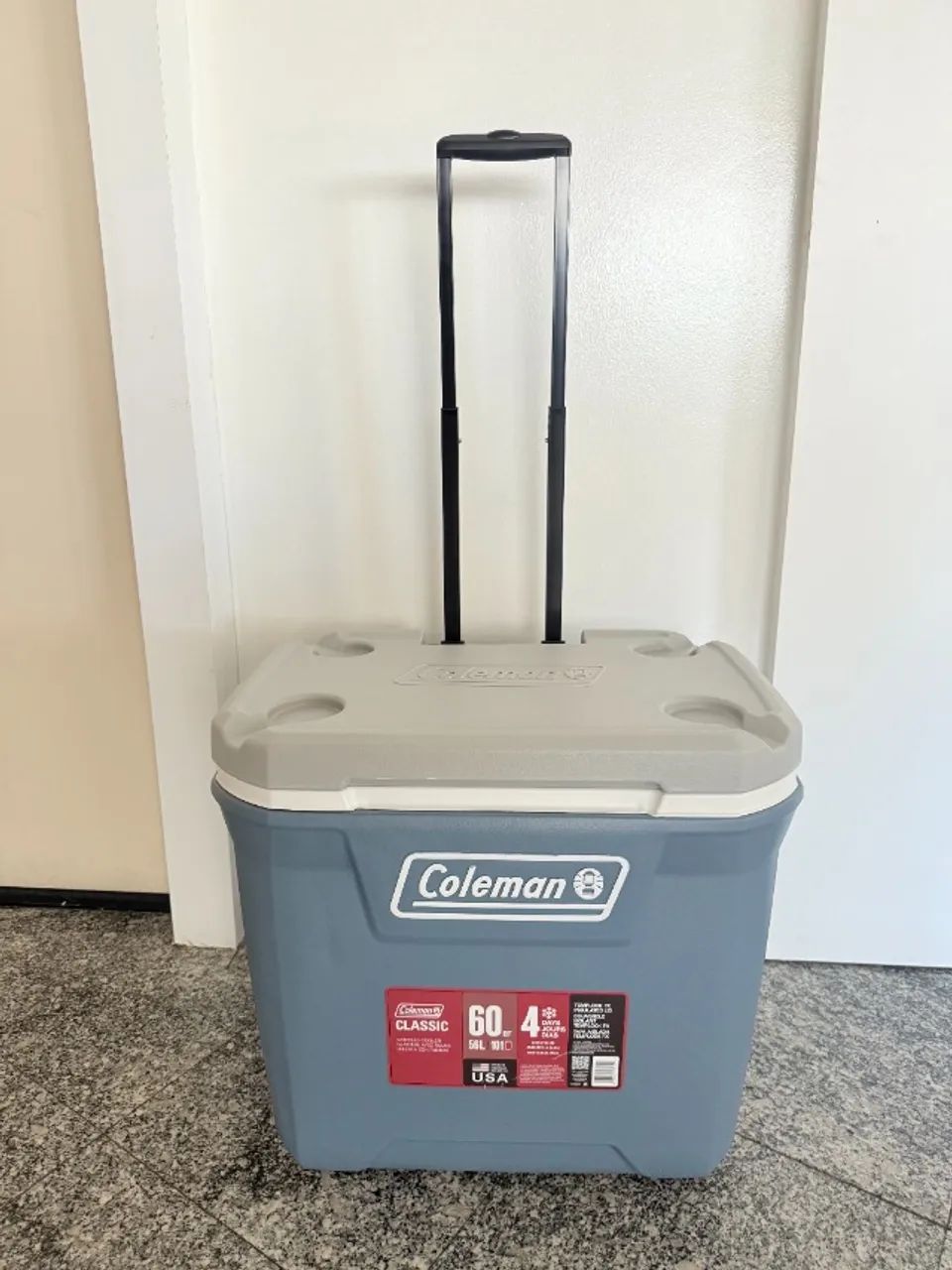 Cooler Coleman 56 litros c/ rodinhas Novo em Perfeito Estado