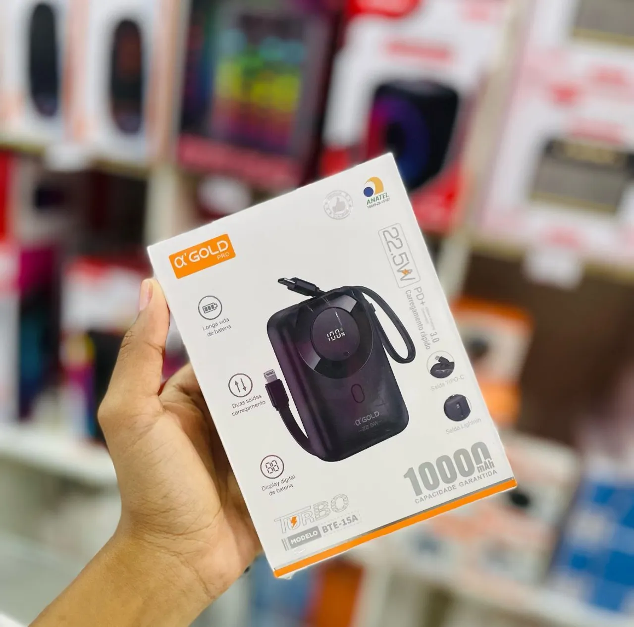 Carregador Portátil X'Gold Turbo 10000 mAh 22.5W PD+ 3.0