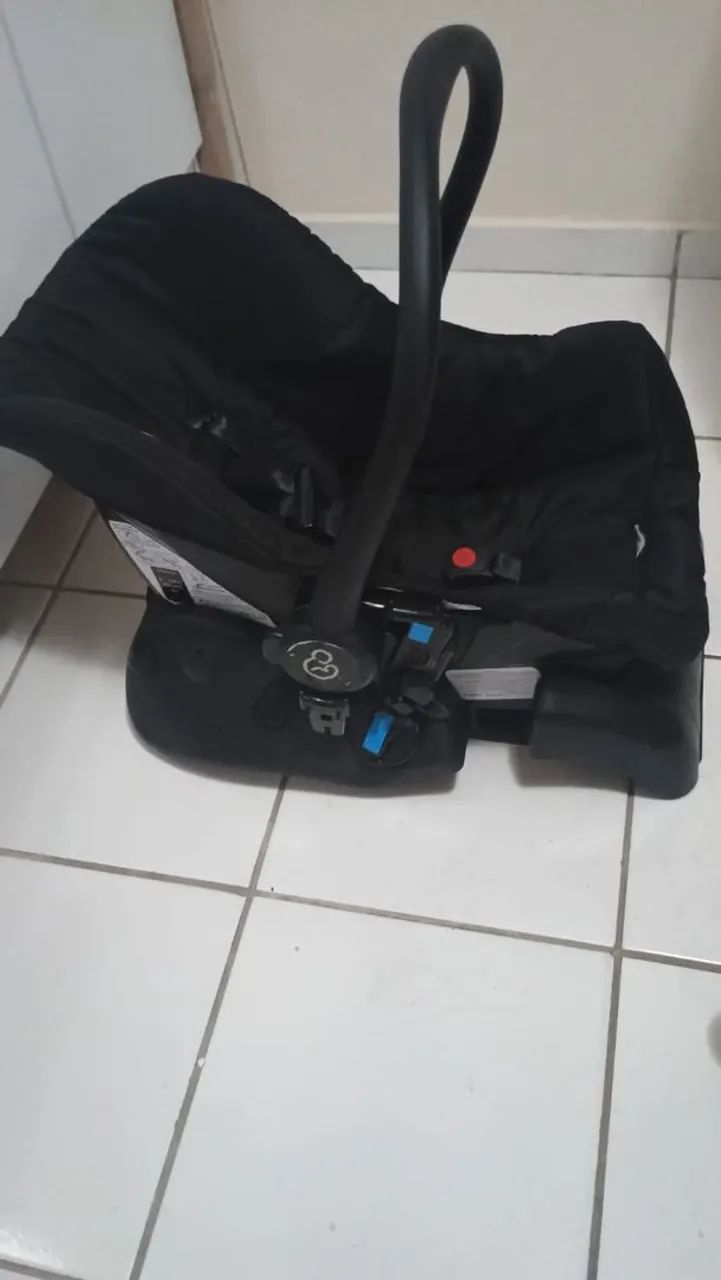 moisés carrinho moises galzerano com bebe conforto e base - Foto 2