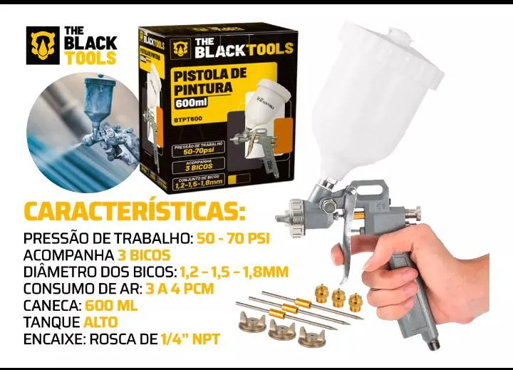 Pistola de pintura de baixa pressão