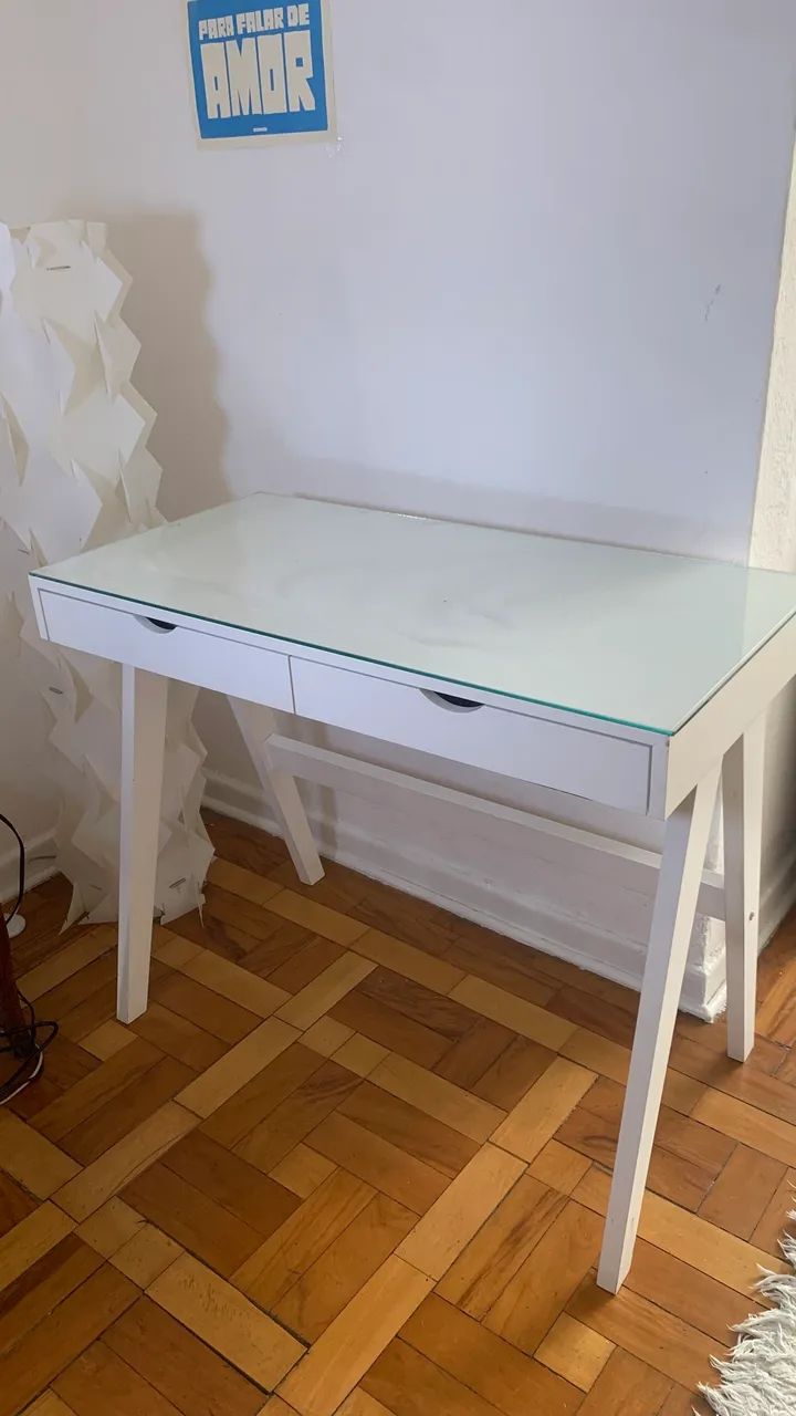Mesa de madeira home office 