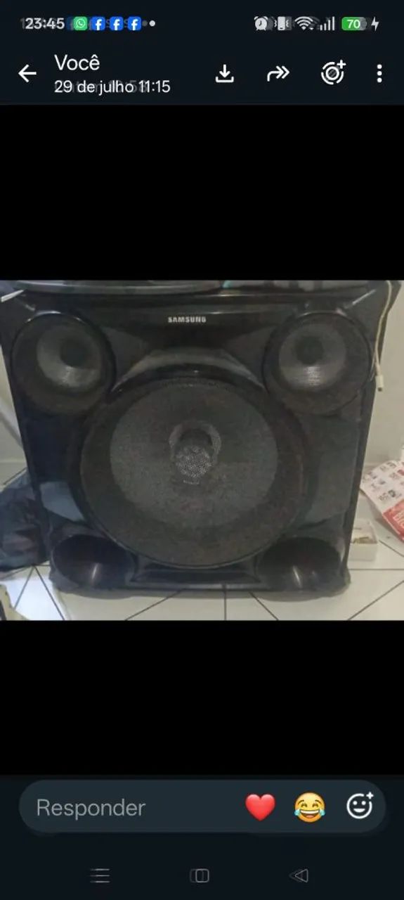 Caixa de som sem fio Samsung 