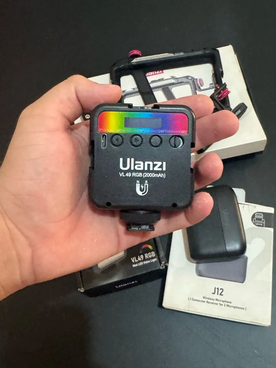 Kit de Gravação - Gaiola - Led - Microfone - Foto 5
