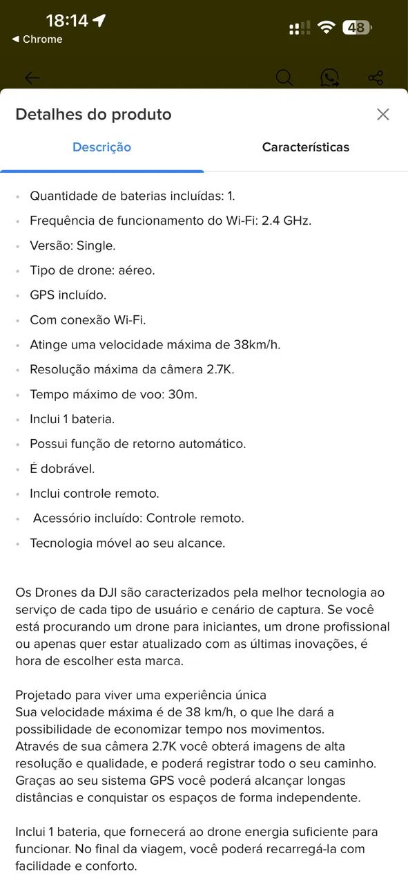 Drone DJI Mini 2 SE Fly  c com 3 baterias  - Foto 5