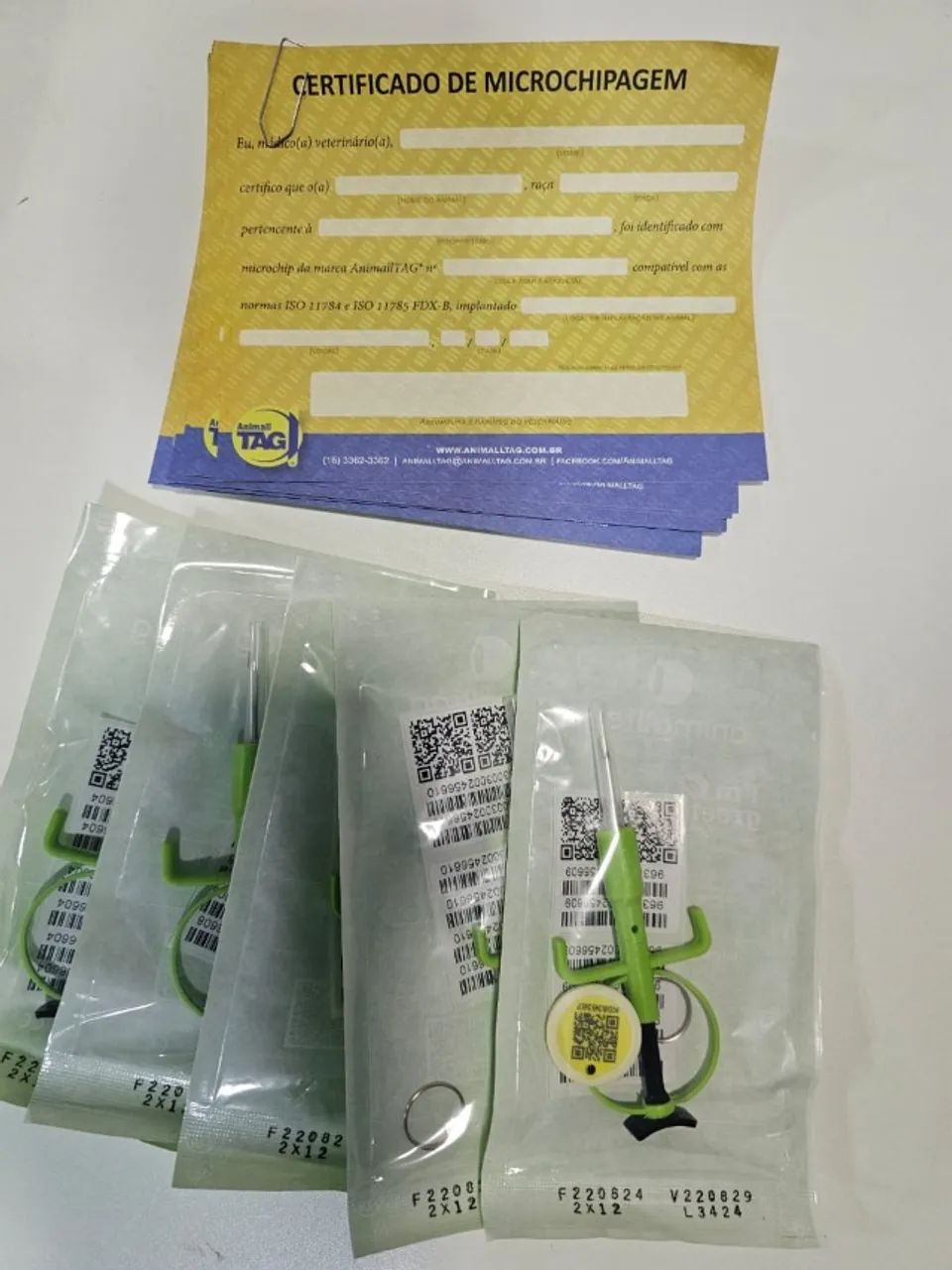 LEITOR DE MICROCHIP VETERINÁRIO + 4 MICROCHIPS NOVOS - Foto 5