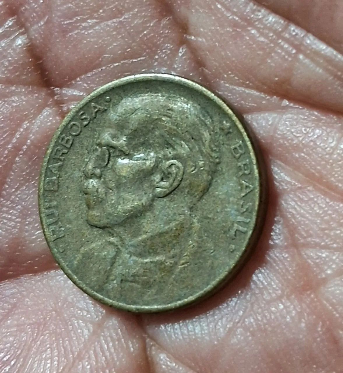 Moeda Antiga de 20 Centavos 1948 - Rui Barbosa  - Foto 2