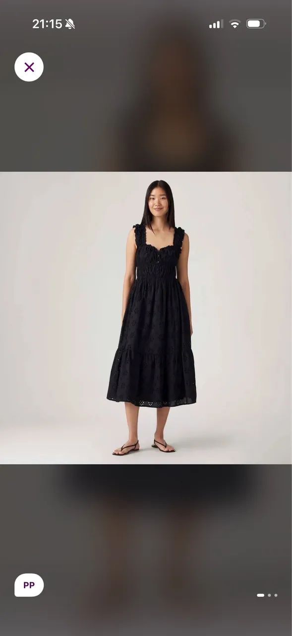 Vestido levis preto p