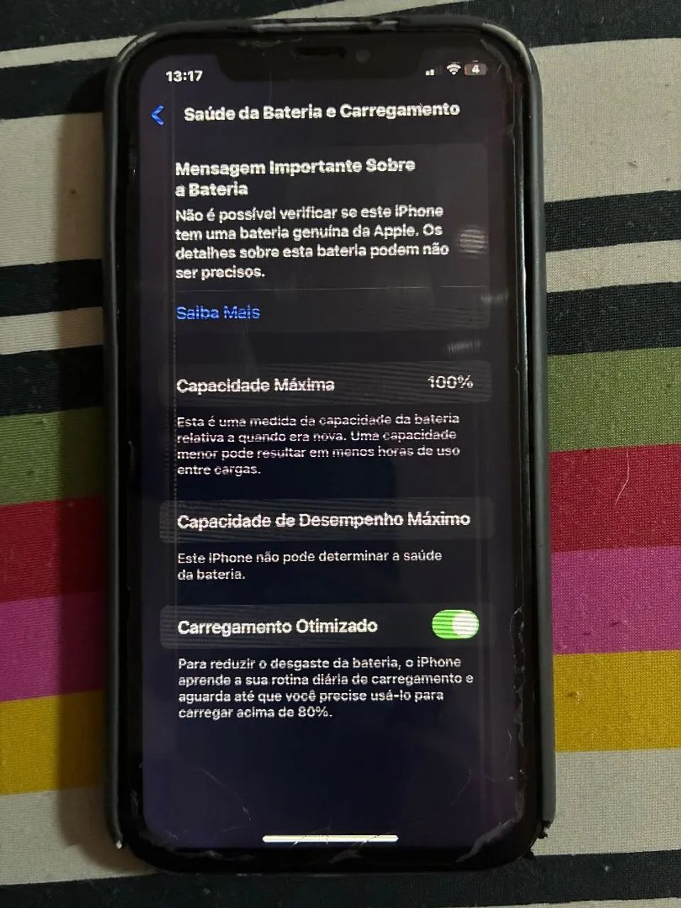 iPhone XR com defeito + Carregador + Capa