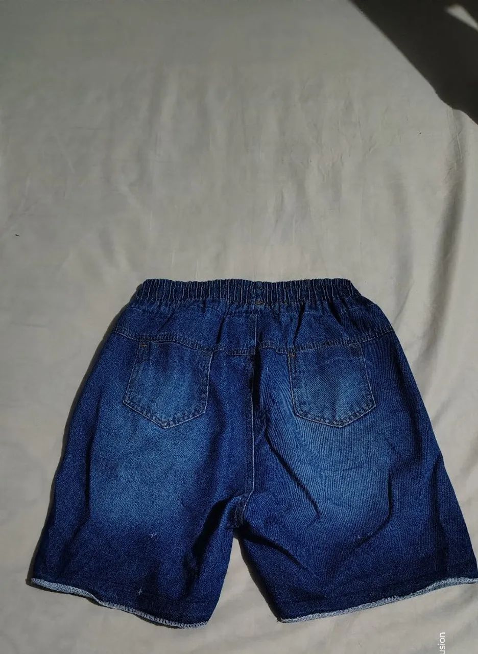 Bermuda jeans feminina Tam P - Foto 2