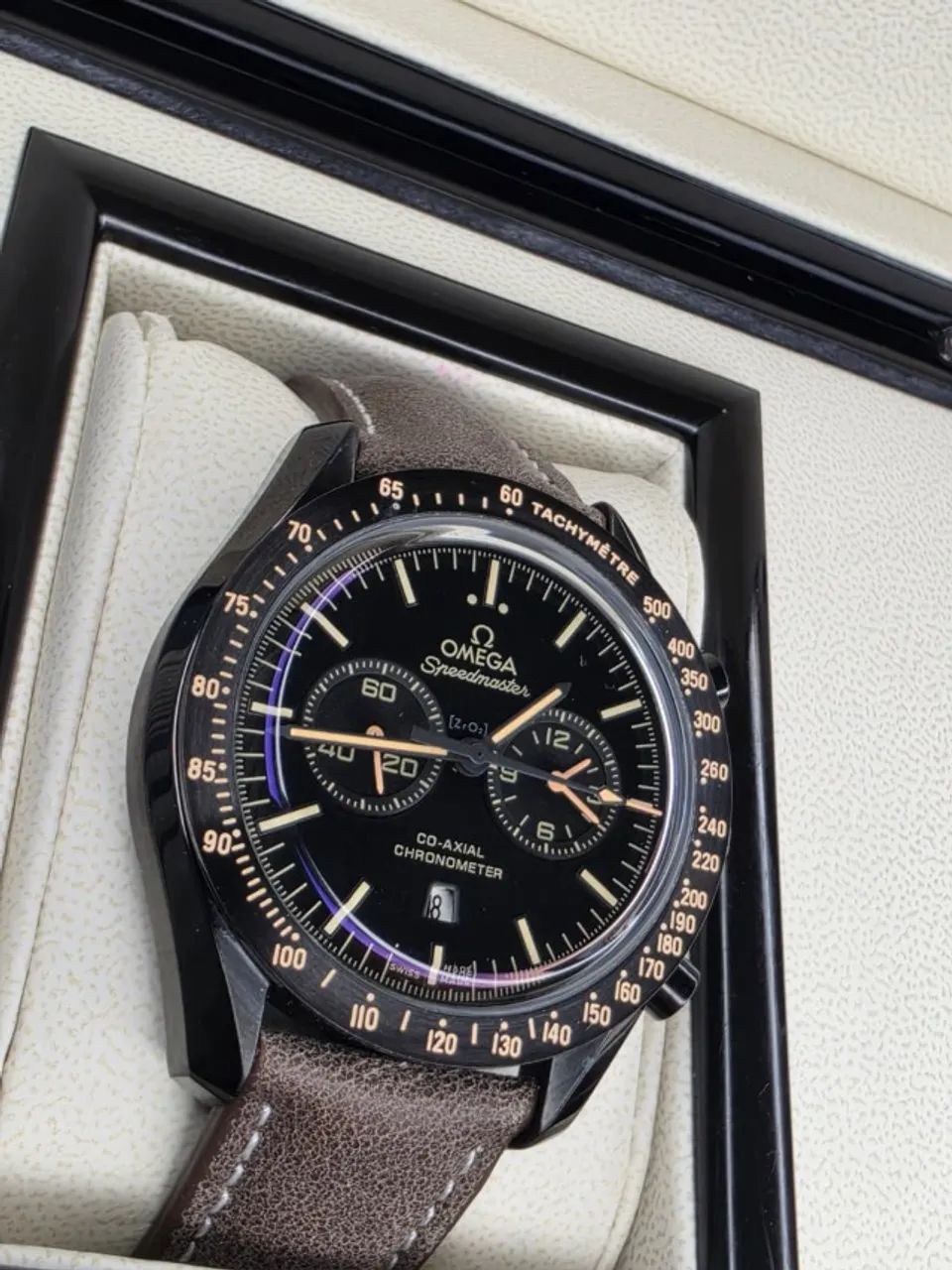 RELOGIO Omega Speedmaster Puseira de Couro AUTOMATICO LINHA AAA+ EM 10X SEM JUROS - Foto 5