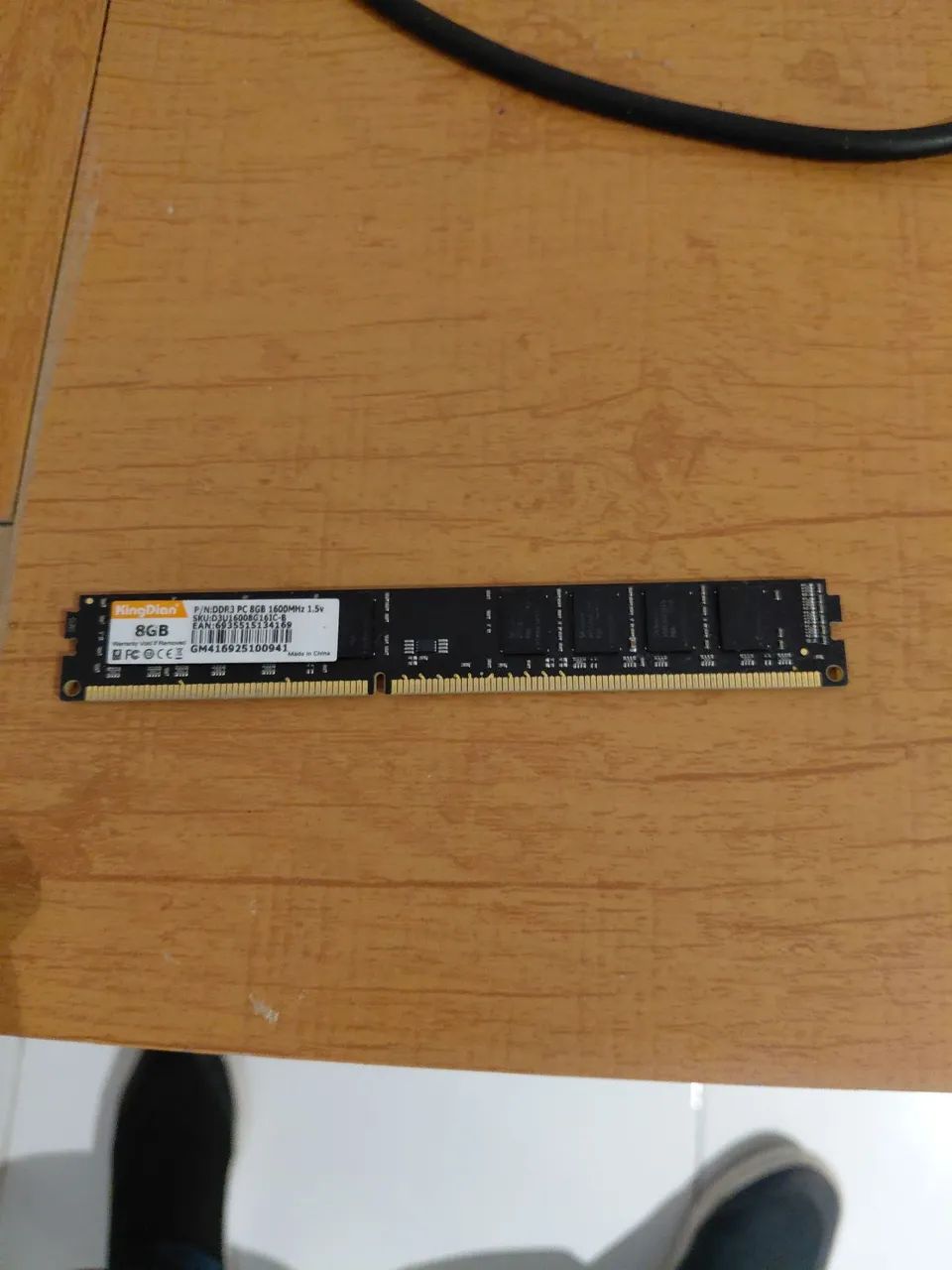 MEMORIA RAM DDR3 8GB KINGDIAN - COM DEFEITO - Foto 2