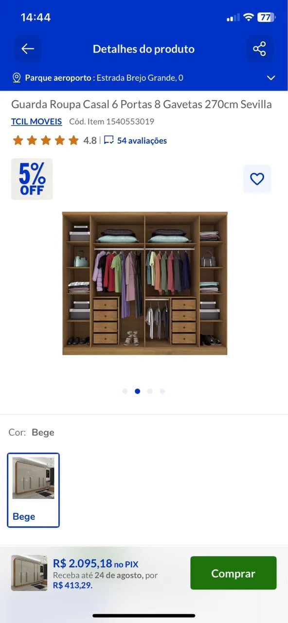 Guarda roupa  - Foto 2