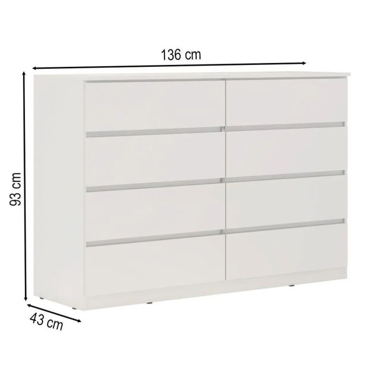 Cômoda 8 Gavetas
