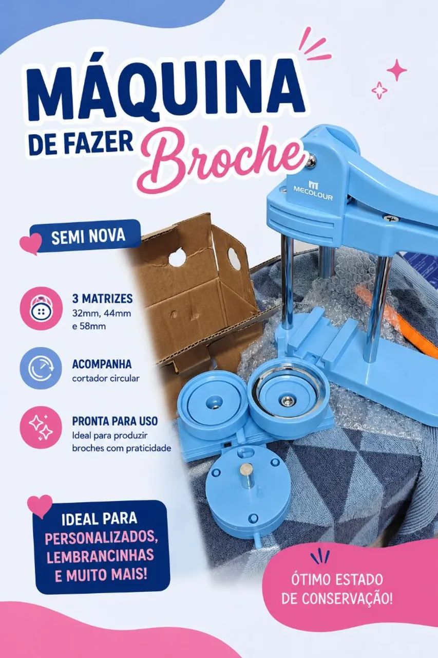 Vendo máquina de broche 