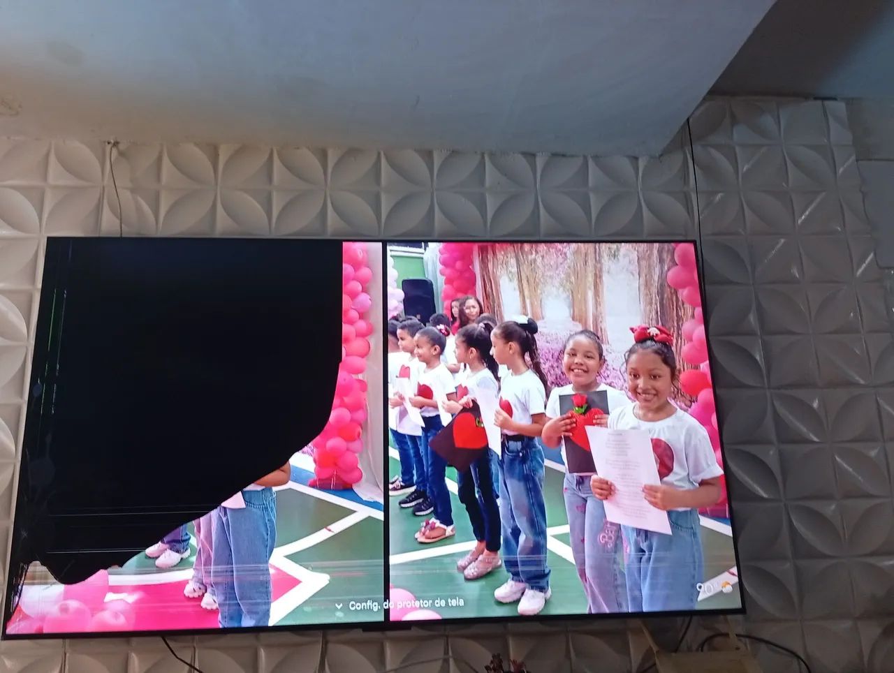 vendo Tv 75 polegadas marca TCL  com problema na tela 