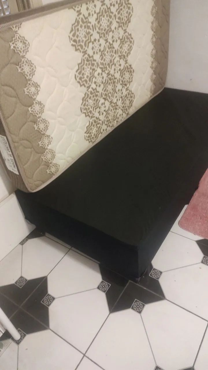 Vendo cama baú solteiro nova s/ uso - Foto 2