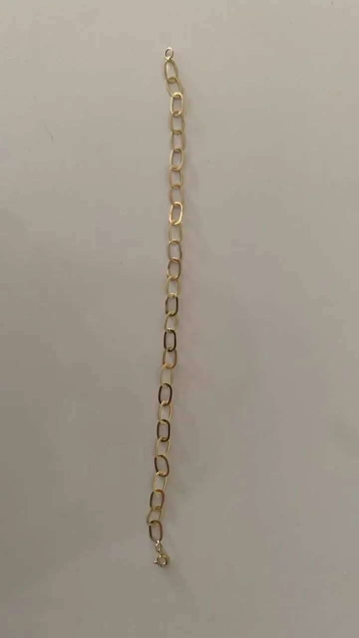 Pulseira de ouro 18k, 1,8g, 18cm