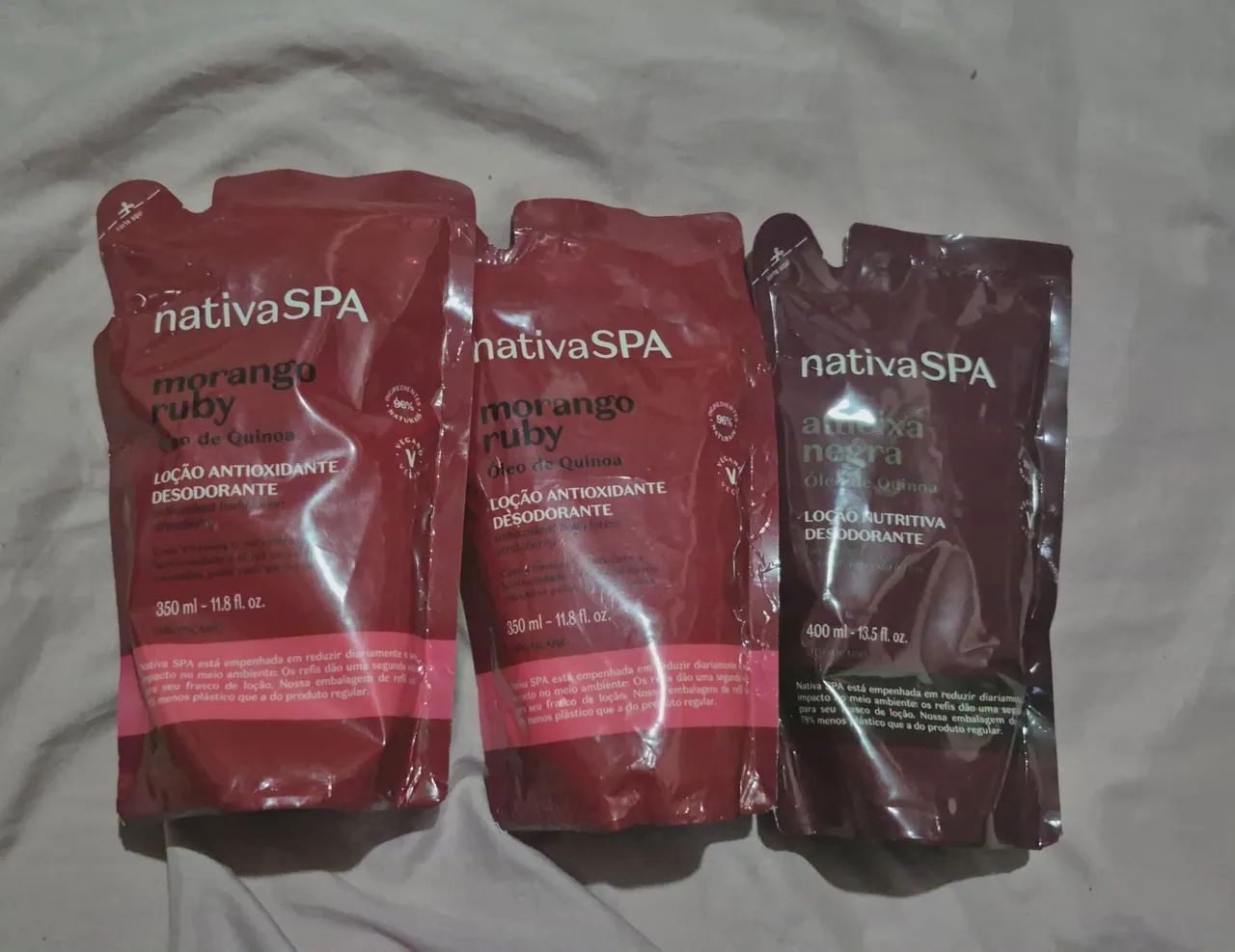 Kit 3 refis nativa Spa Hidratantes boticario