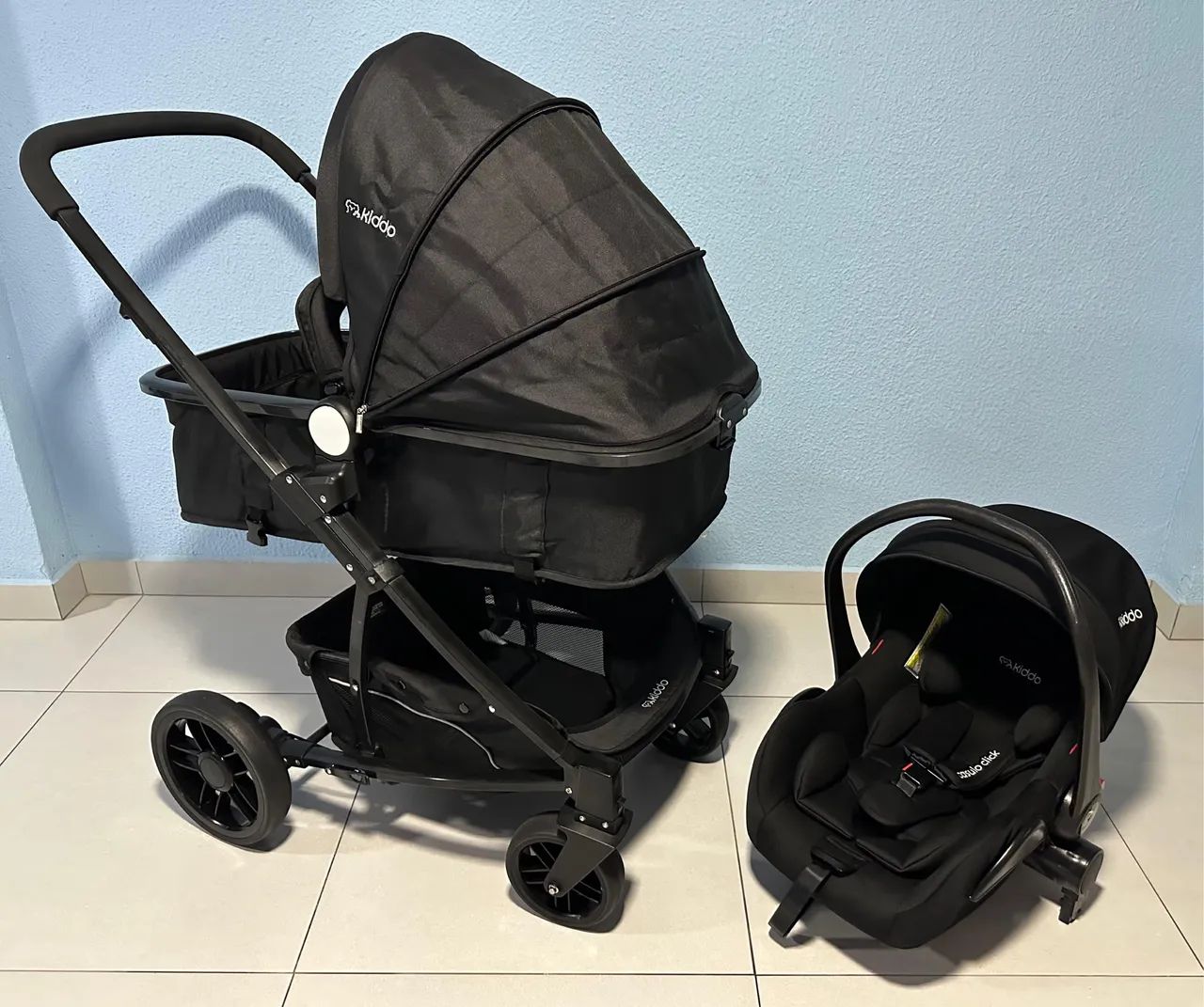 Carrinho de Bebê com Bebê Conforto Kiddo Winner II - Foto 5