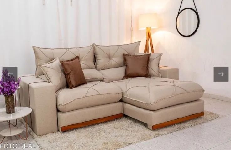 Sofá Retrátil Estilo Urbano 2.50 Linho