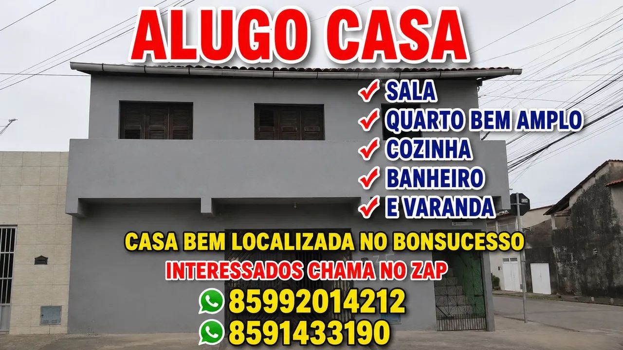 Alugo casa no bonsucesso