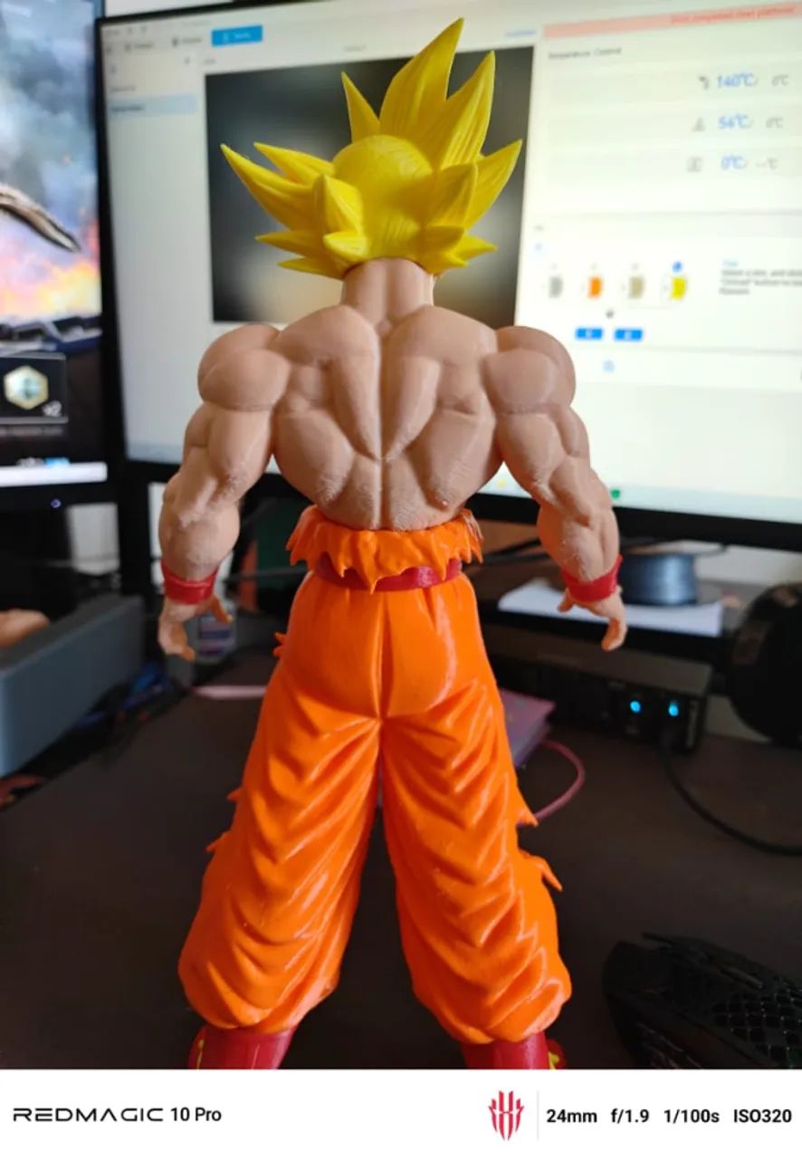 action figure goku 3d 30cm - Foto 3