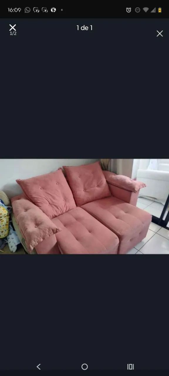 Sofá Rosa fofinho