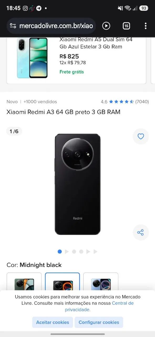 Vendo Redmi a3 ou troco em 11 