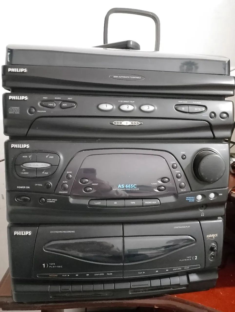 Tv, som e rack