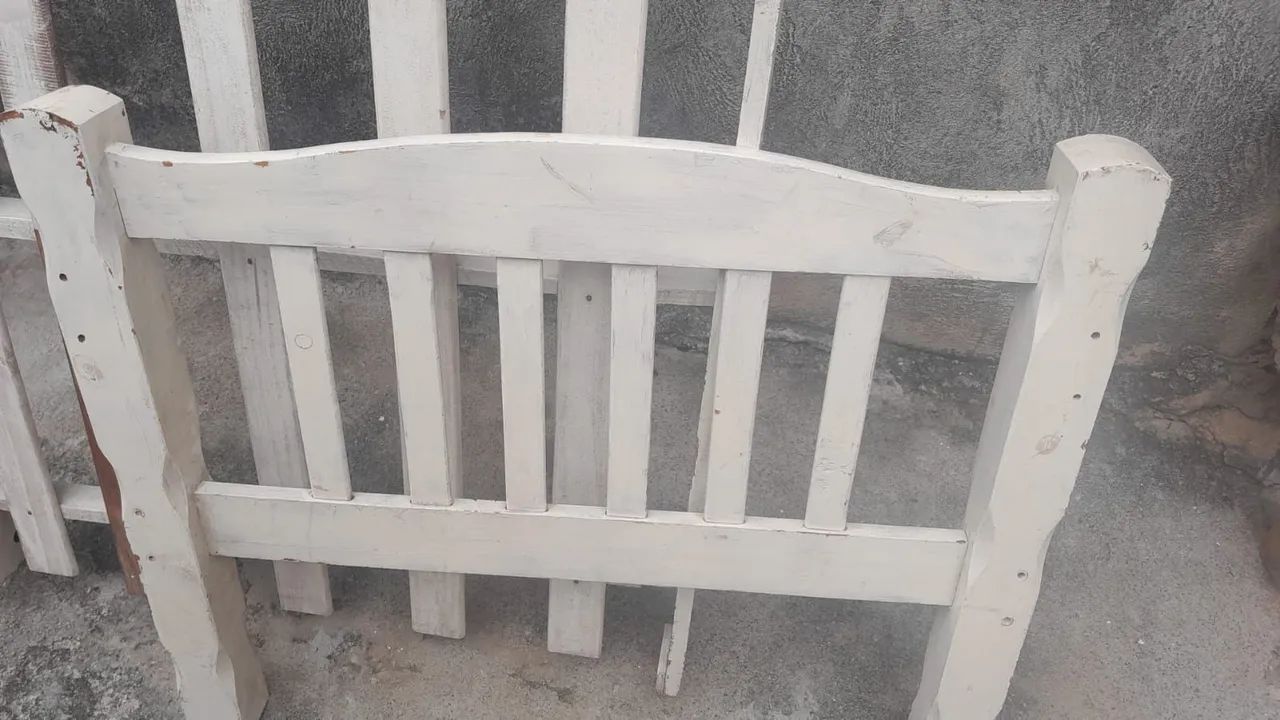 Cama de solteiro rústica de madeira pinus maciça. - Foto 4