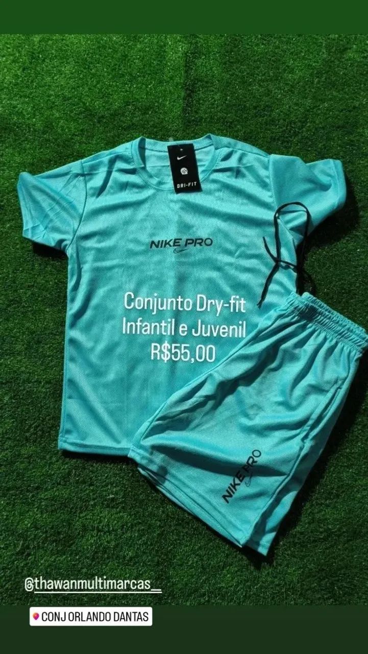 Conjunto Dry-fit Infantil ao Juvenil