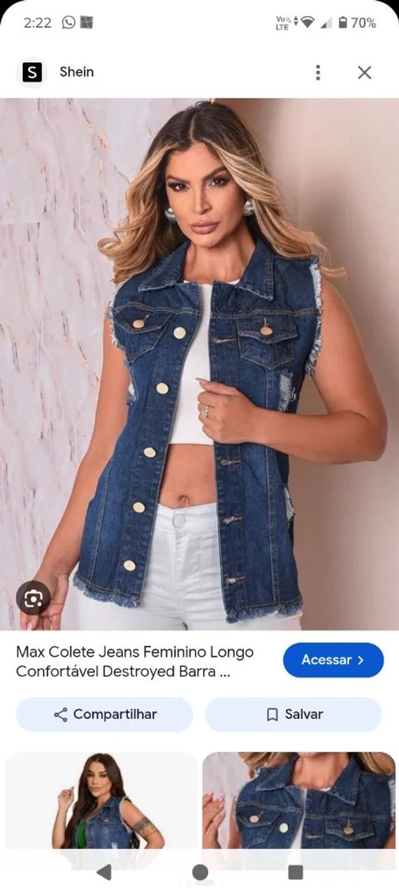 Colete Jeans
