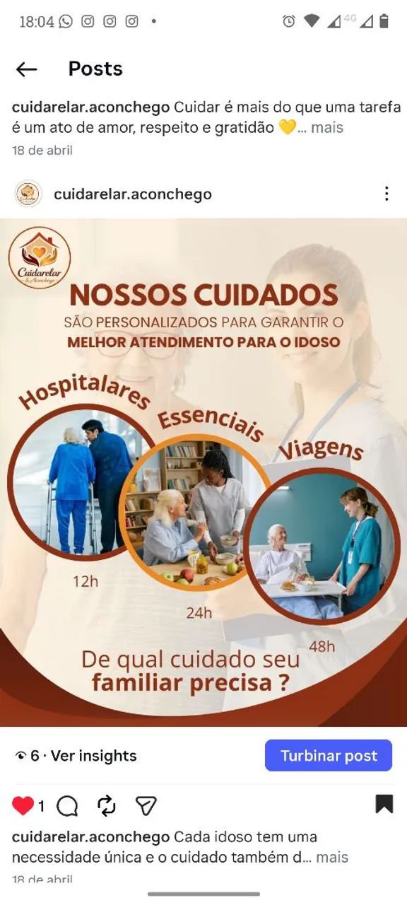 Cuidador de idosos e pacientes acamados, ou necessidade de acompanhamentos.  - Foto 6